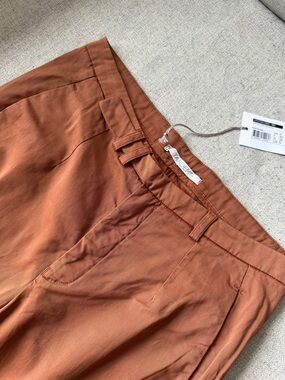 Tandem Italy. Cotton/linen. Rust Orange pants / trousers. Part of a SET.